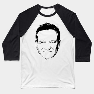 Robin Williams Stencil Artwork Baseball T-Shirt